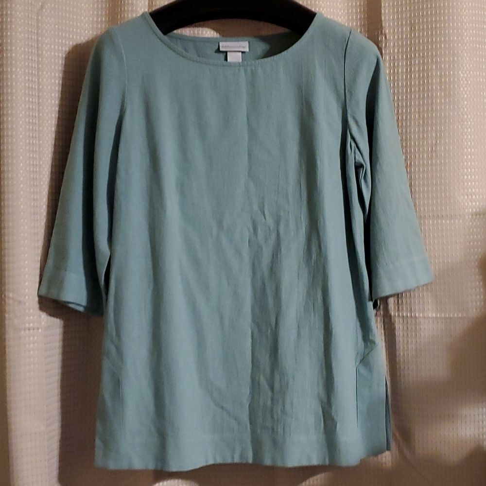 Soft surroundings woman tunics green M